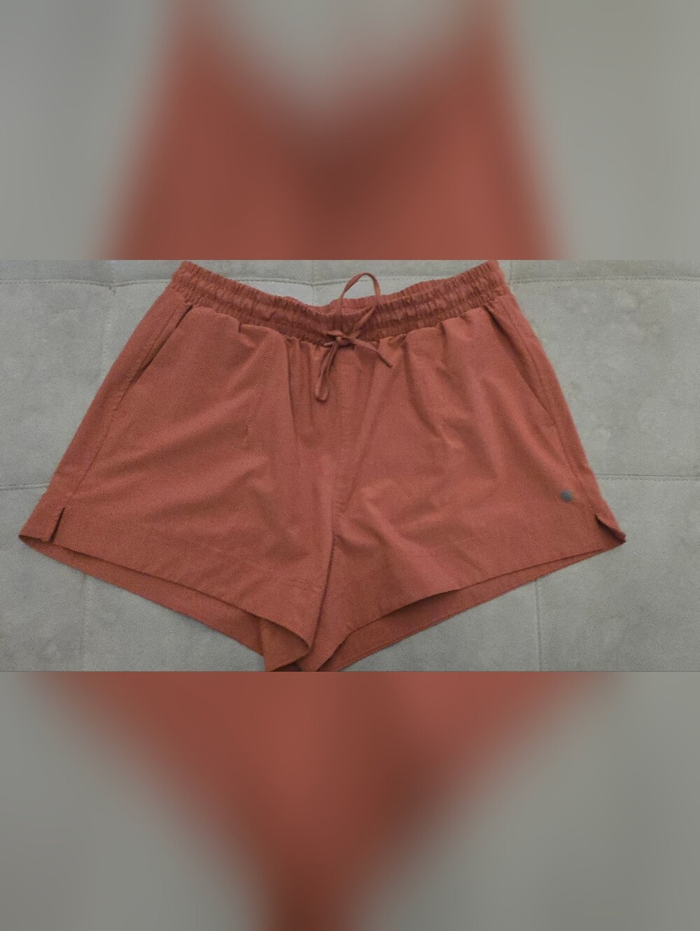 Women’s Drawstring Casual Shorts - Rust- Xl